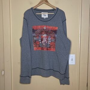 True Religion Gray and Red Men's Sweater